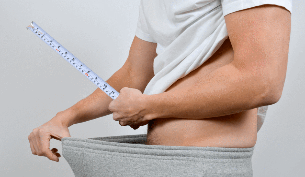 измерване на пениса със сантиметър